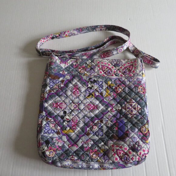 ⭐️HP⭐️Vera Bradley 3 Zip Hipster Bag-Mickey's Sweet Treats and Sweet Treat Ditsy - Picture 2 of 12